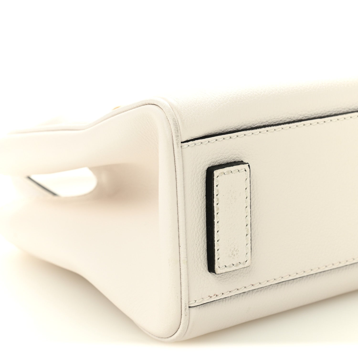 Grained Calfskin Small La Medusa Chain White