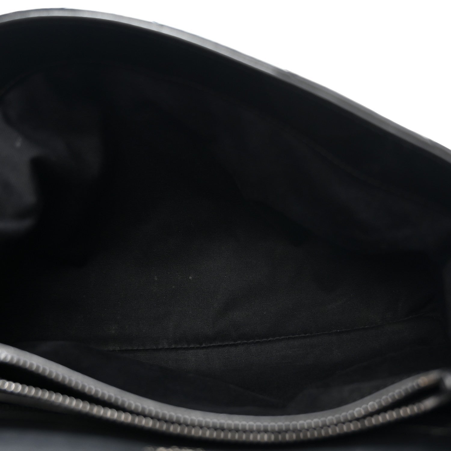 Calfskin Y Quilted Monogram Monochrome Medium Loulou Chain Satchel Black