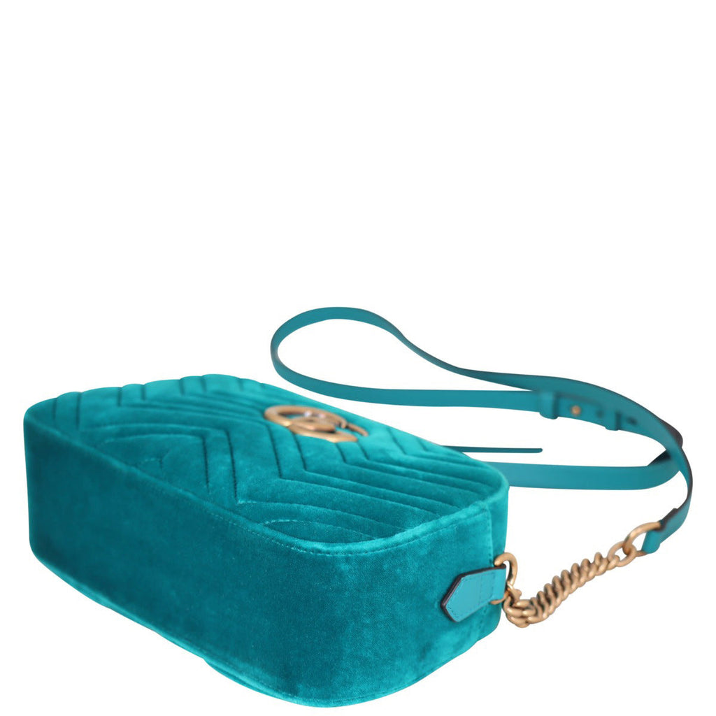 Gucci GG Marmont Velvet Small Camera Bag