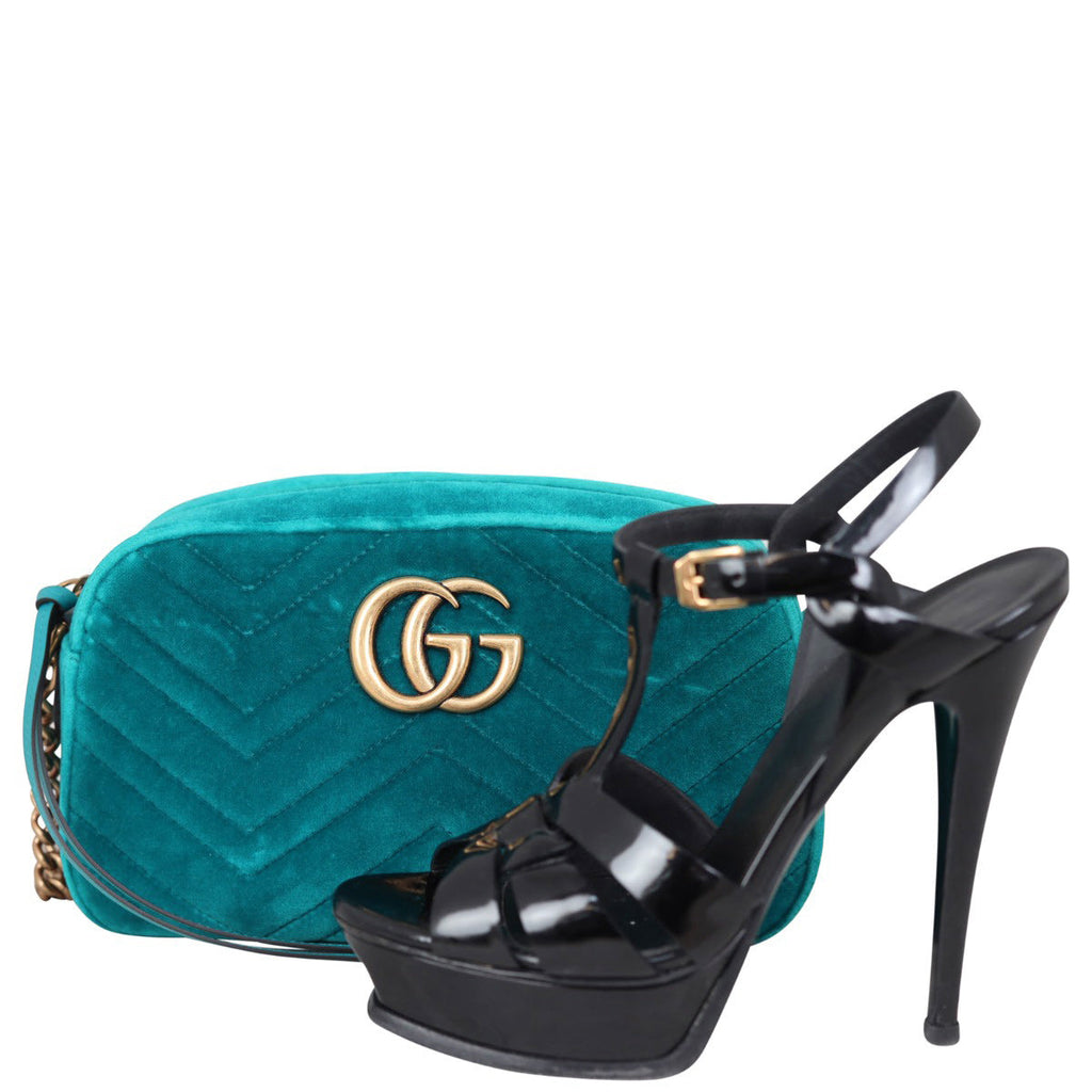 Gucci GG Marmont Velvet Small Camera Bag