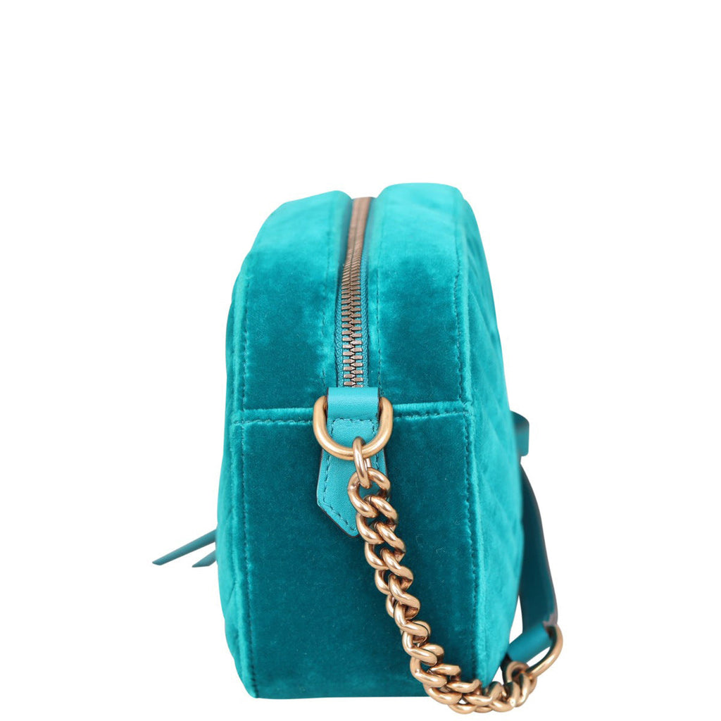 Gucci GG Marmont Velvet Small Camera Bag