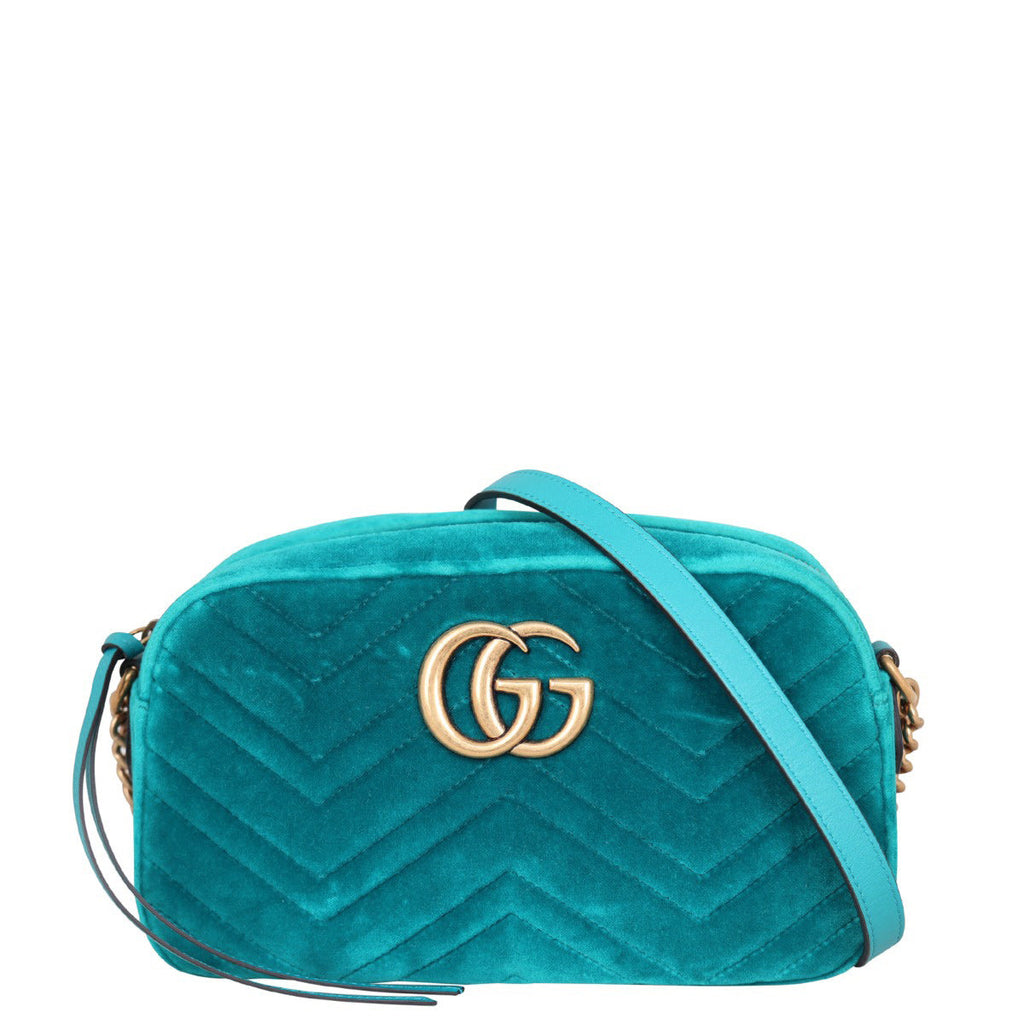Gucci GG Marmont Velvet Small Camera Bag