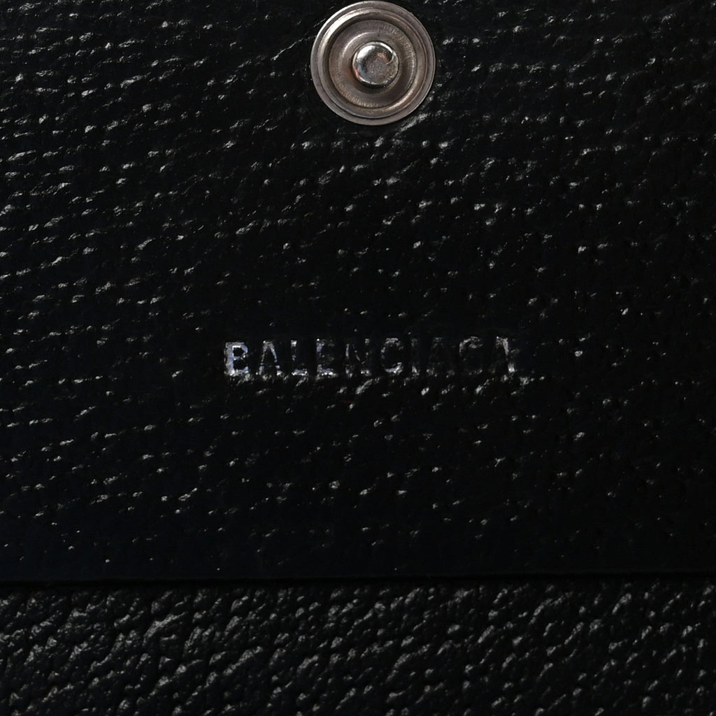 X BALENCIAGA BB Monogram Web Ophidia  Case Wallet Black