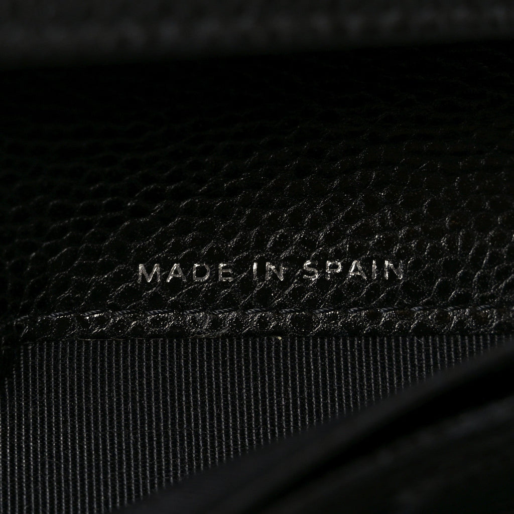 Caviar Quilted Yen Wallet Black