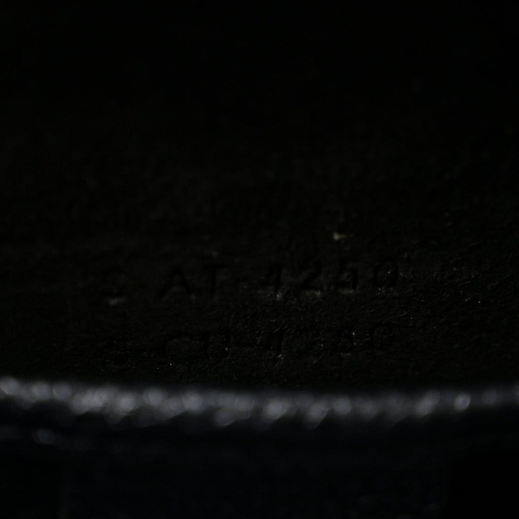 Drummed Calfskin Nano Luggage Black