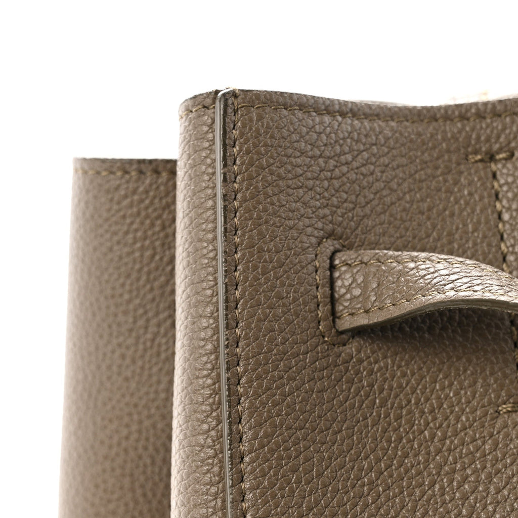 Soft Grained Calfskin Small Belt Cabas Phantom Taupe