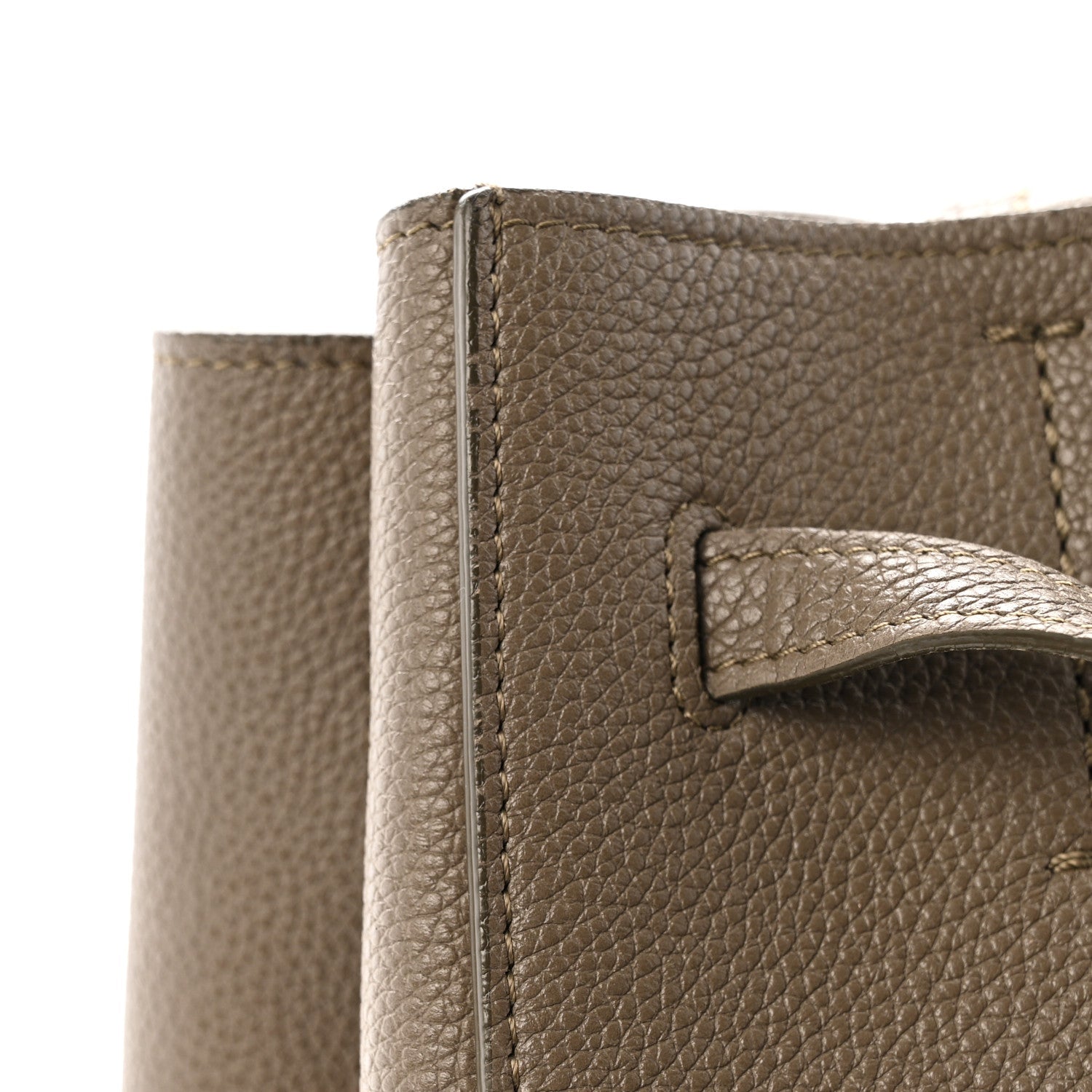 Soft Grained Calfskin Small Belt Cabas Phantom Taupe