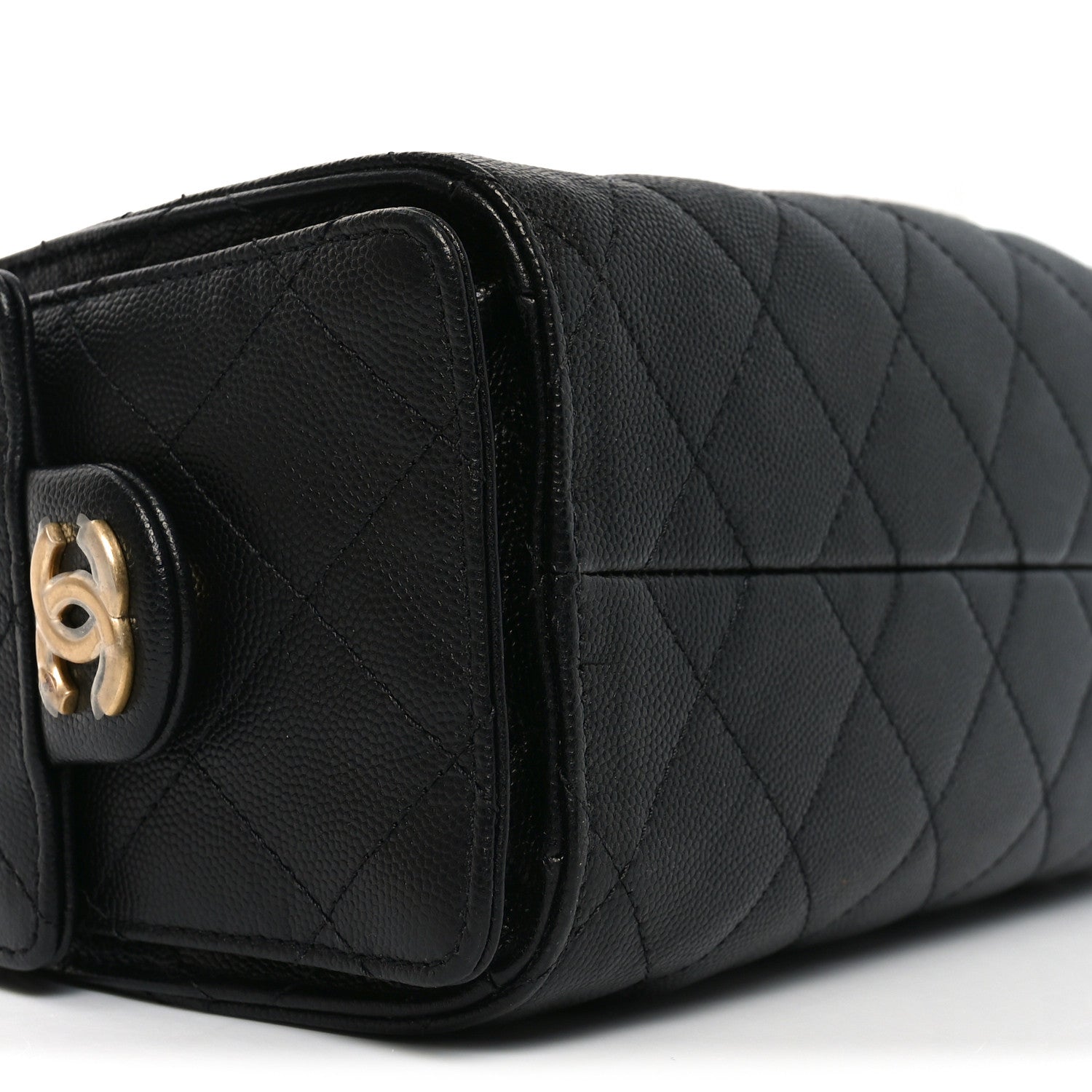 Caviar Quilted Mini Chanel 25 Handbag Black