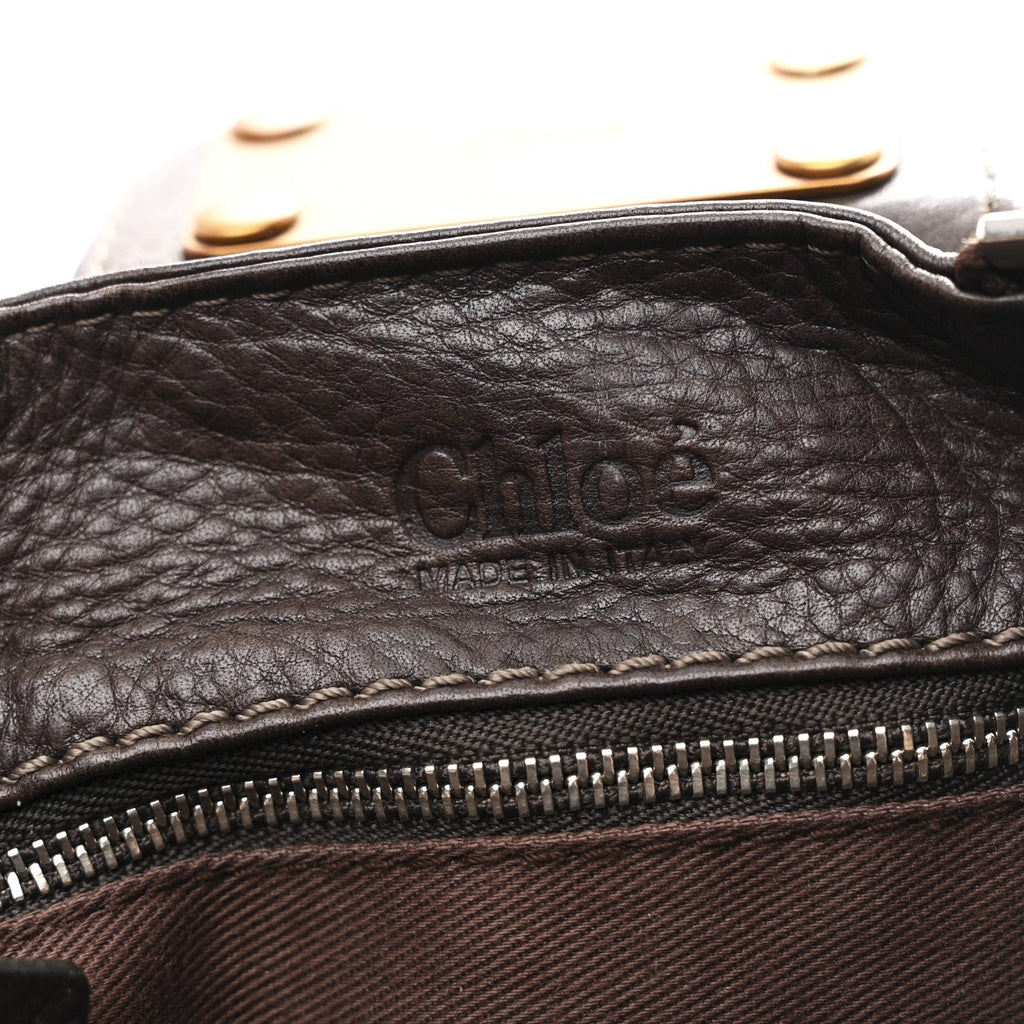 Calfskin Medium Paddington Satchel Chocolate