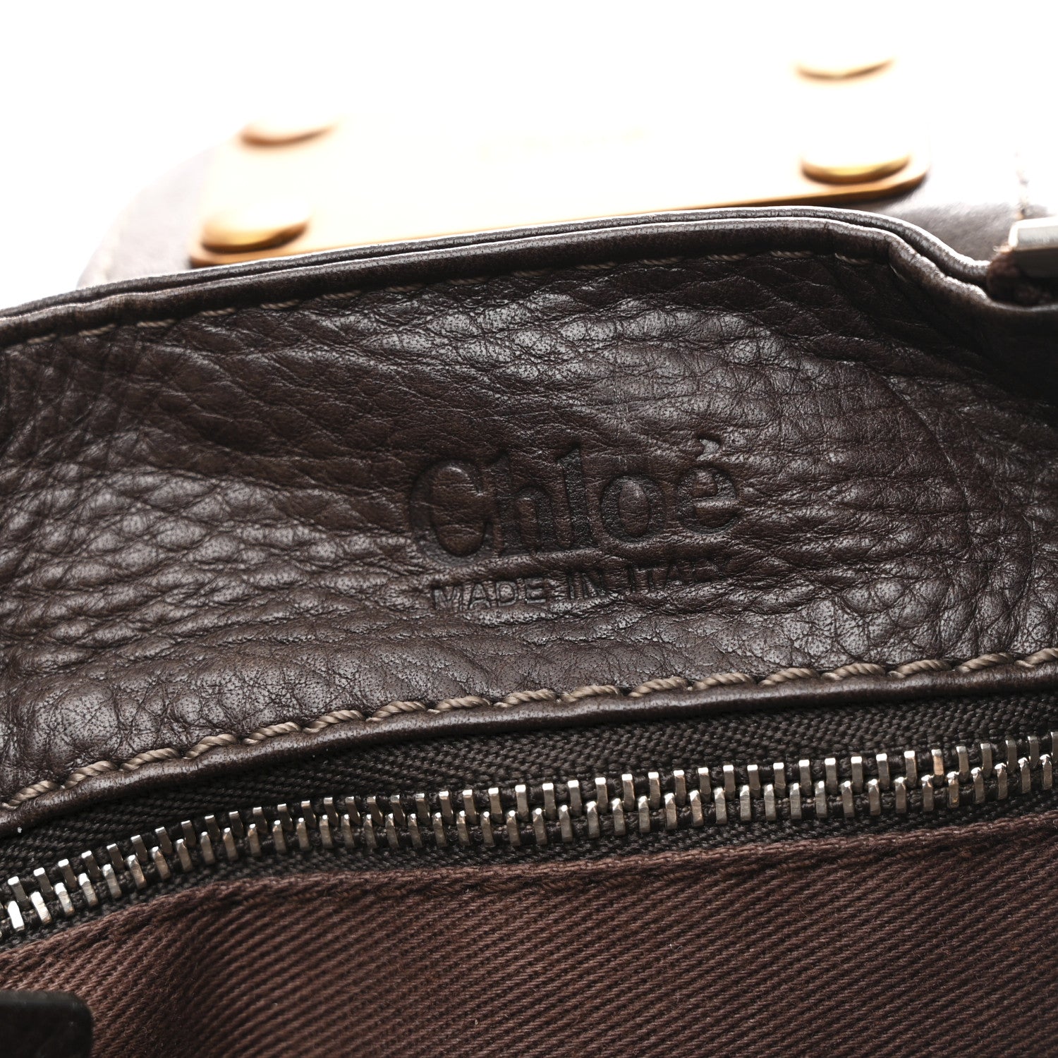 Calfskin Medium Paddington Satchel Chocolate