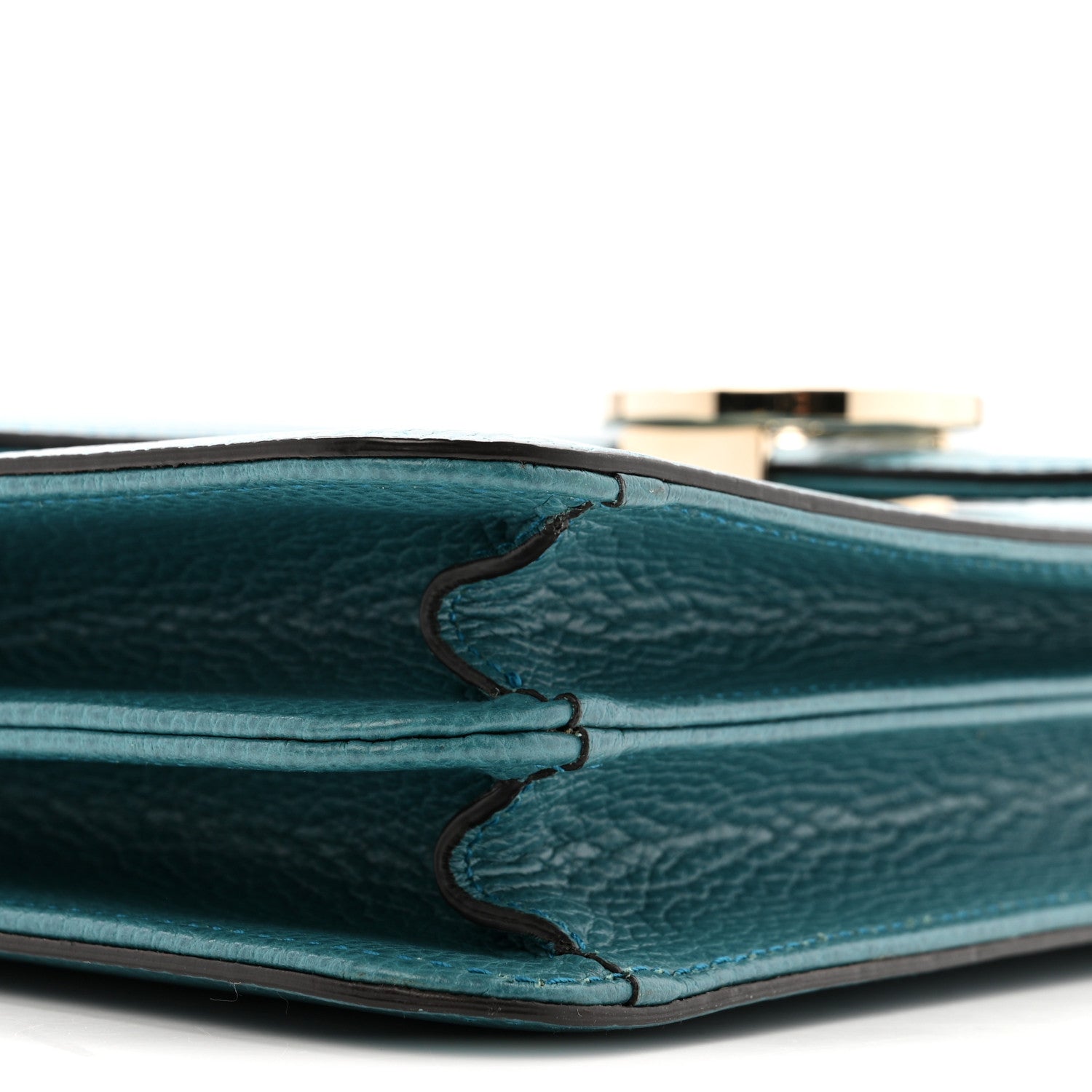 Dollar Calfskin Interlocking G Shoulder Bag Deep Cobalt