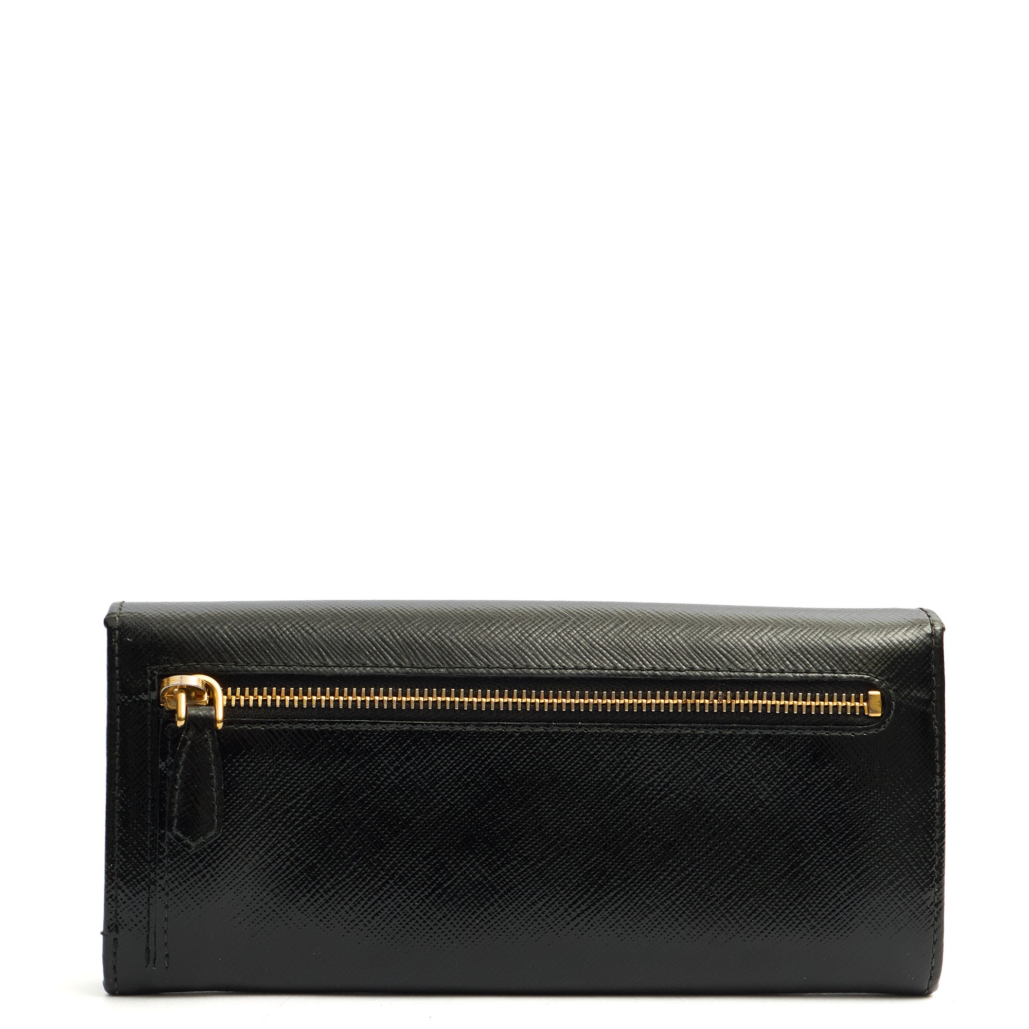 Prada Wallet Wallet in Black, Patent Leather