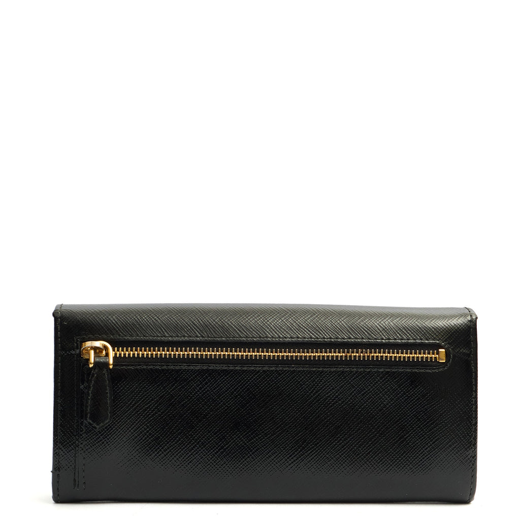 Prada Wallet Wallet in Black, Patent Leather