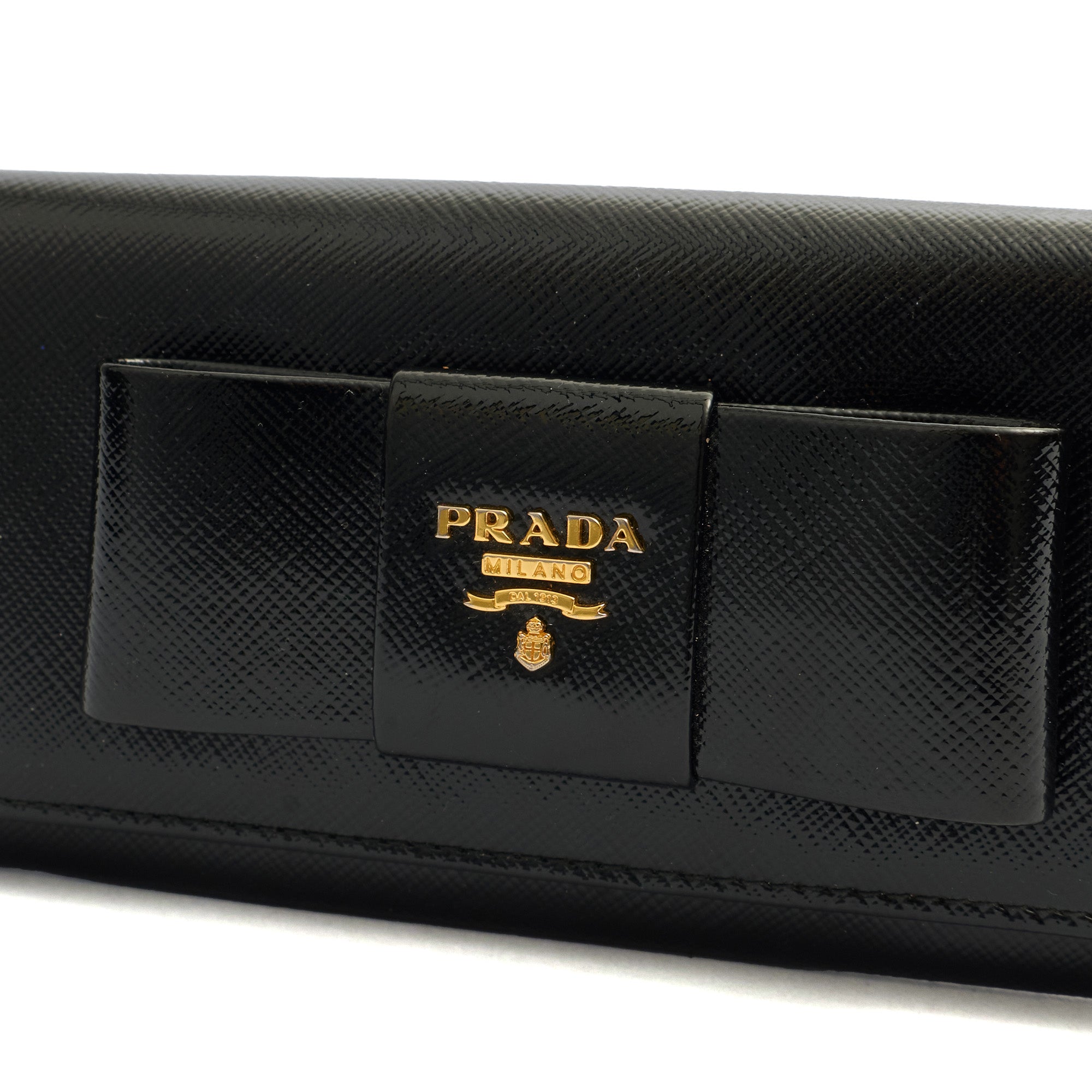 Prada Wallet Wallet in Black, Patent Leather