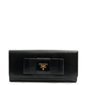 Prada Wallet Wallet in Black, Patent Leather