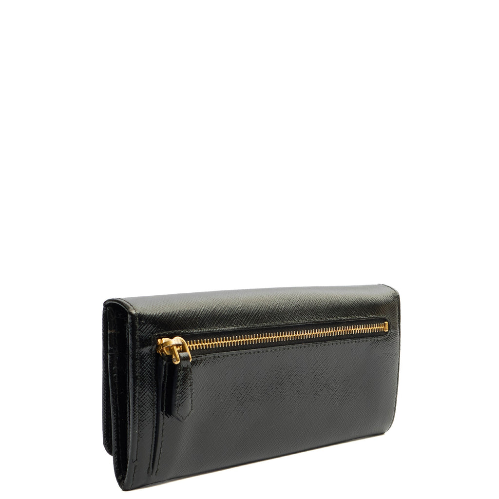 Prada Wallet Wallet in Black, Patent Leather