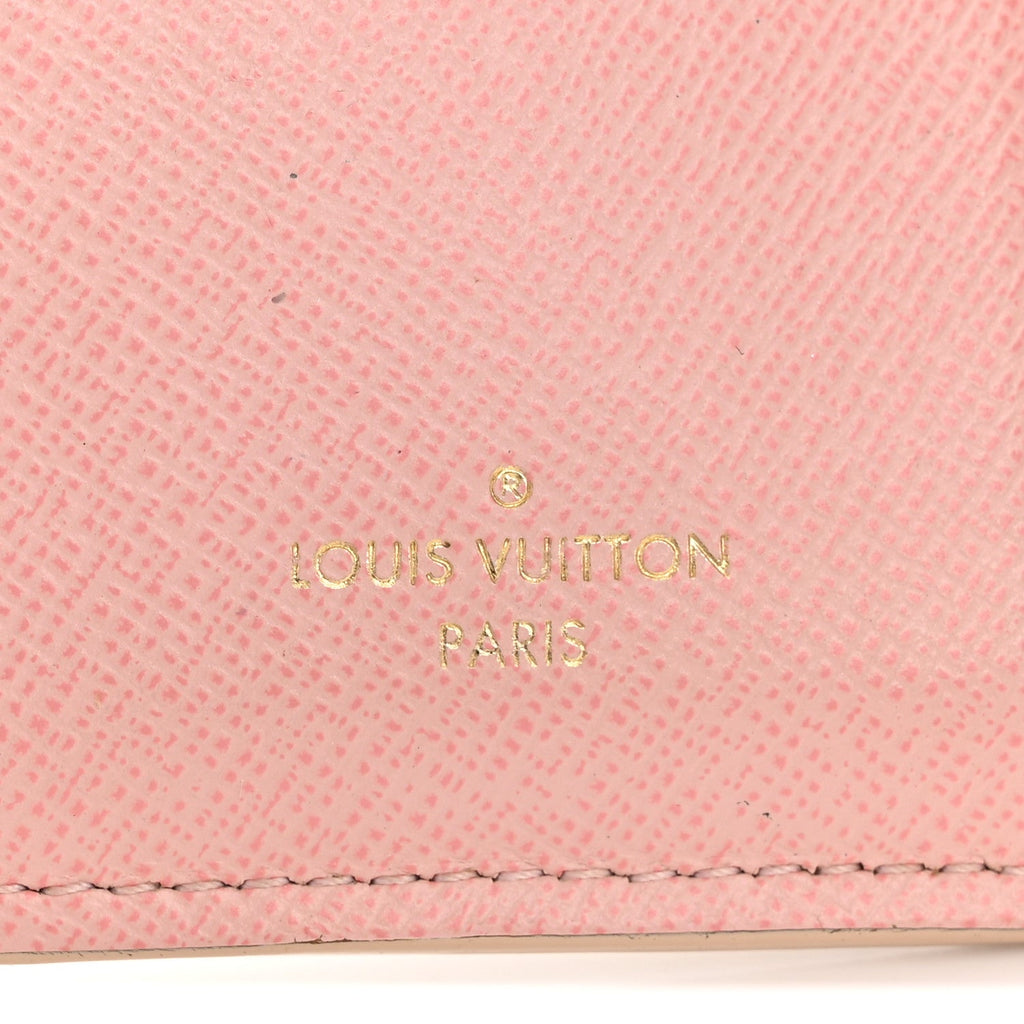 Damier Azur Victorine Wallet Rose Ballerine