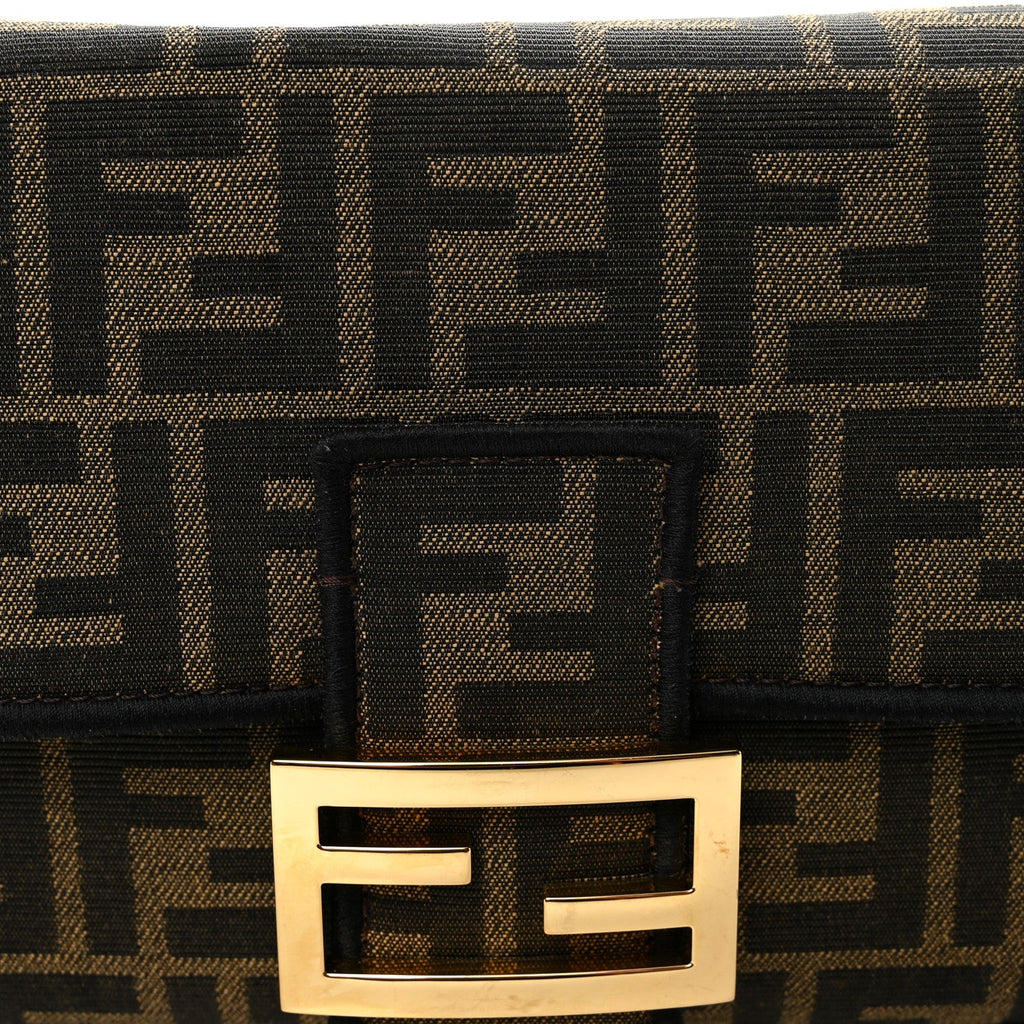Fabric Jacquard FF 1974 Medium Baguette Tobacco Moro Black