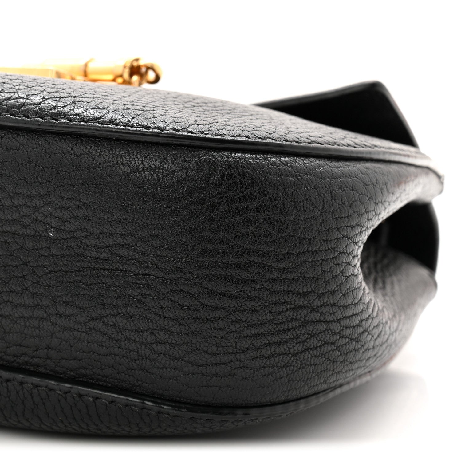 Grained Lambskin Mini Drew Shoulder Bag Black