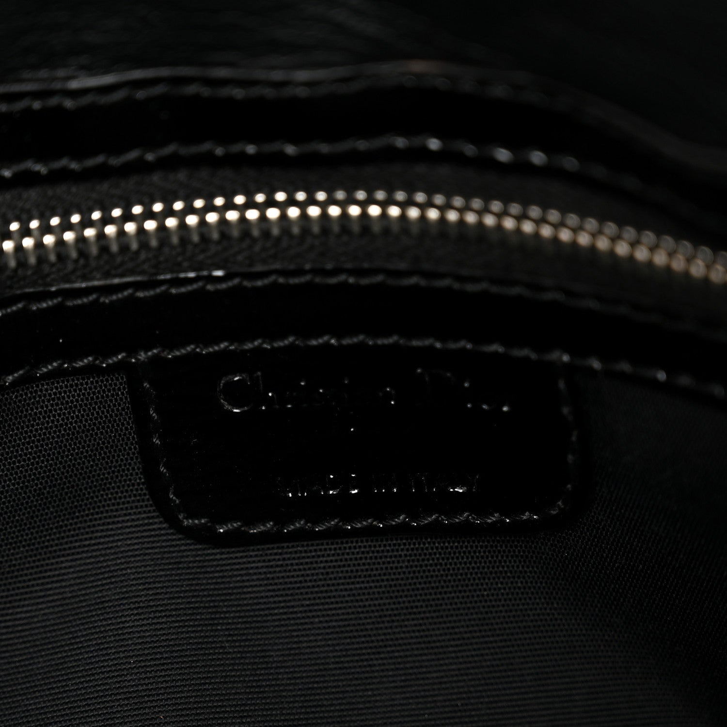 Patent Lambskin Cannage Rendezvous Flap Black