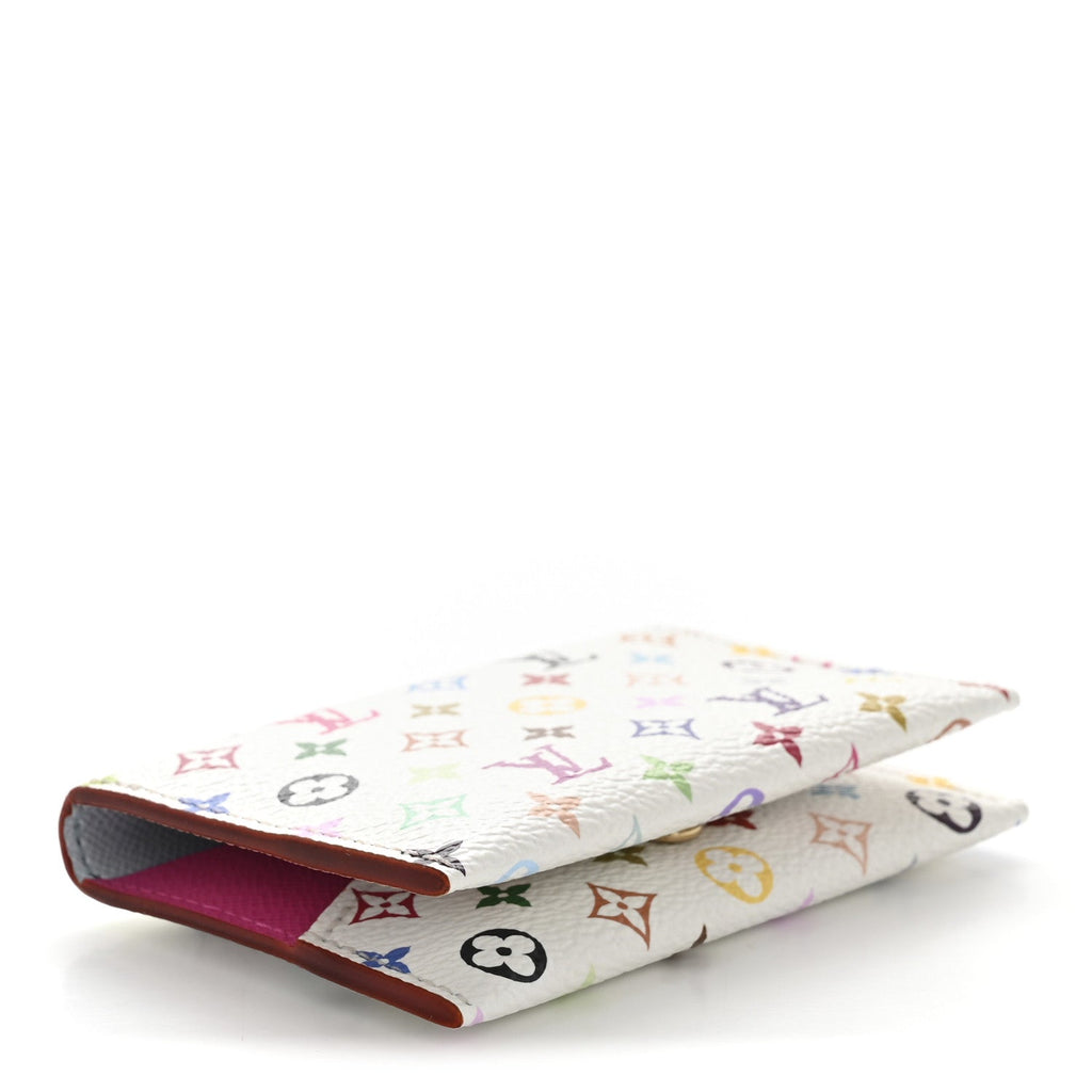 LV X TM Monogram Multicolor Slim  Holder White