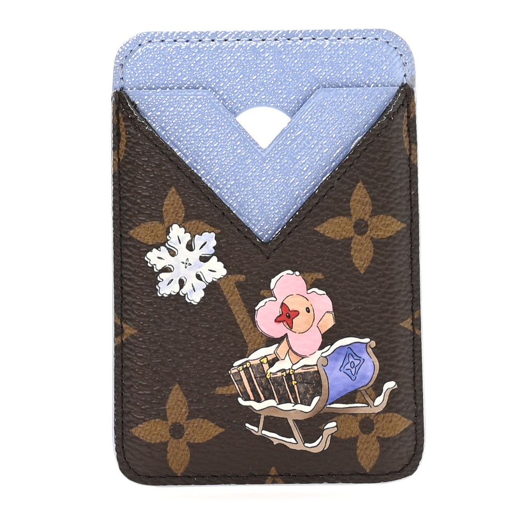 Monogram Magnet Vivienne  Holder Blue Frost
