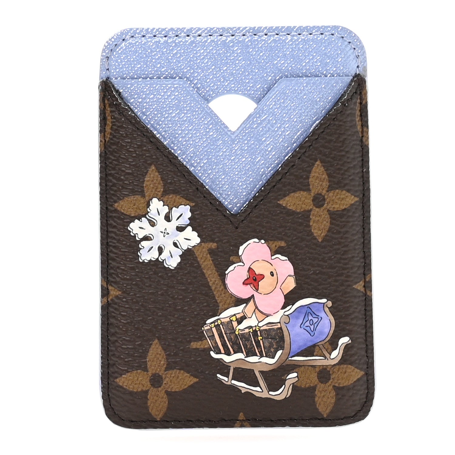 Monogram Magnet Vivienne  Holder Blue Frost