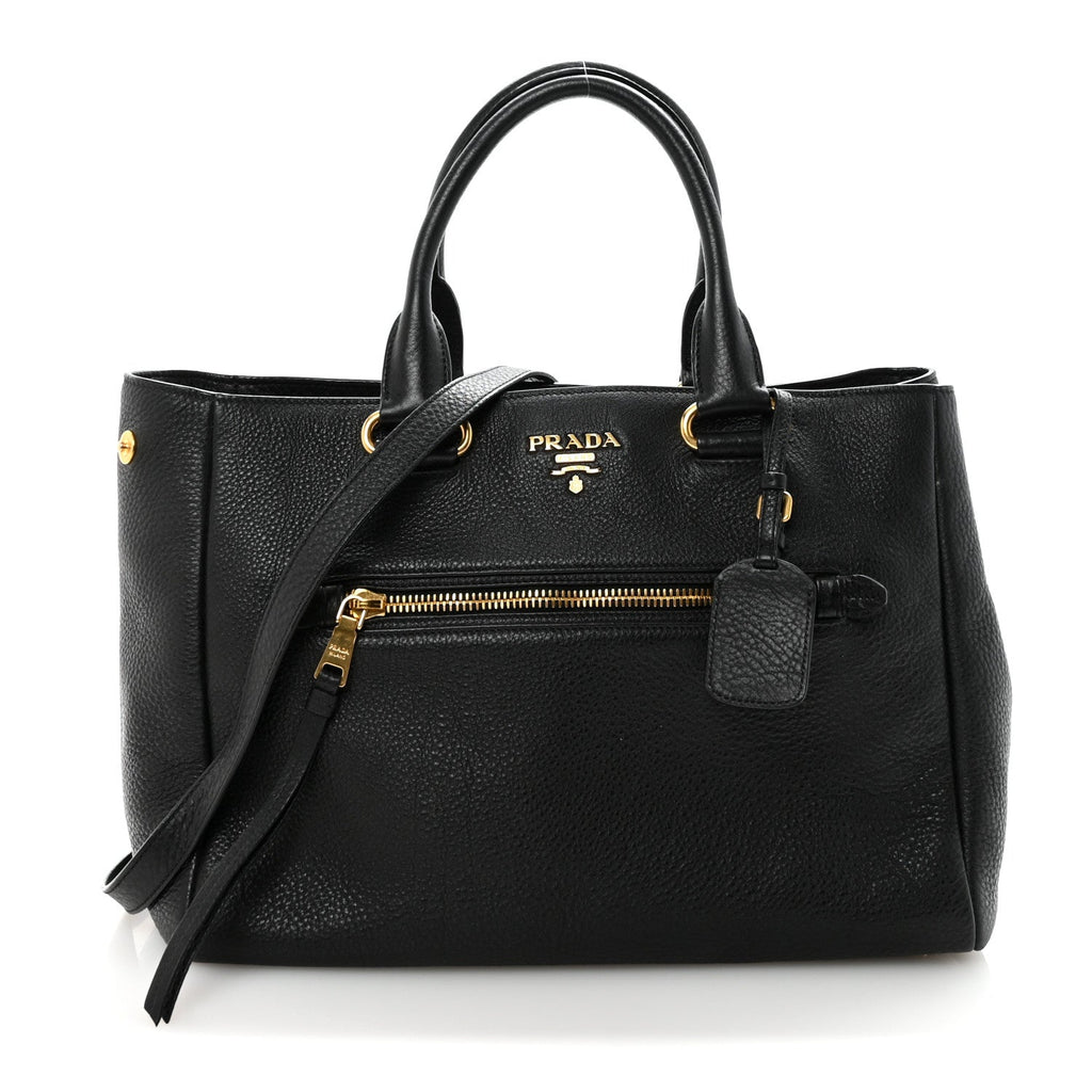 Vitello Daino Tote Black