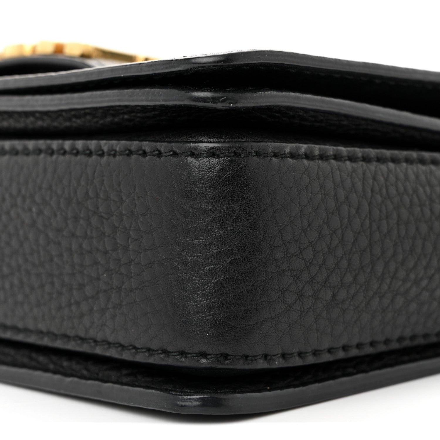 Grained Calfskin Dio(r)evolution Flap Bag Black