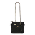 Re-Nylon Impuntu Quilted Re-Edition 1995 Chaine Small Tote Bag Black