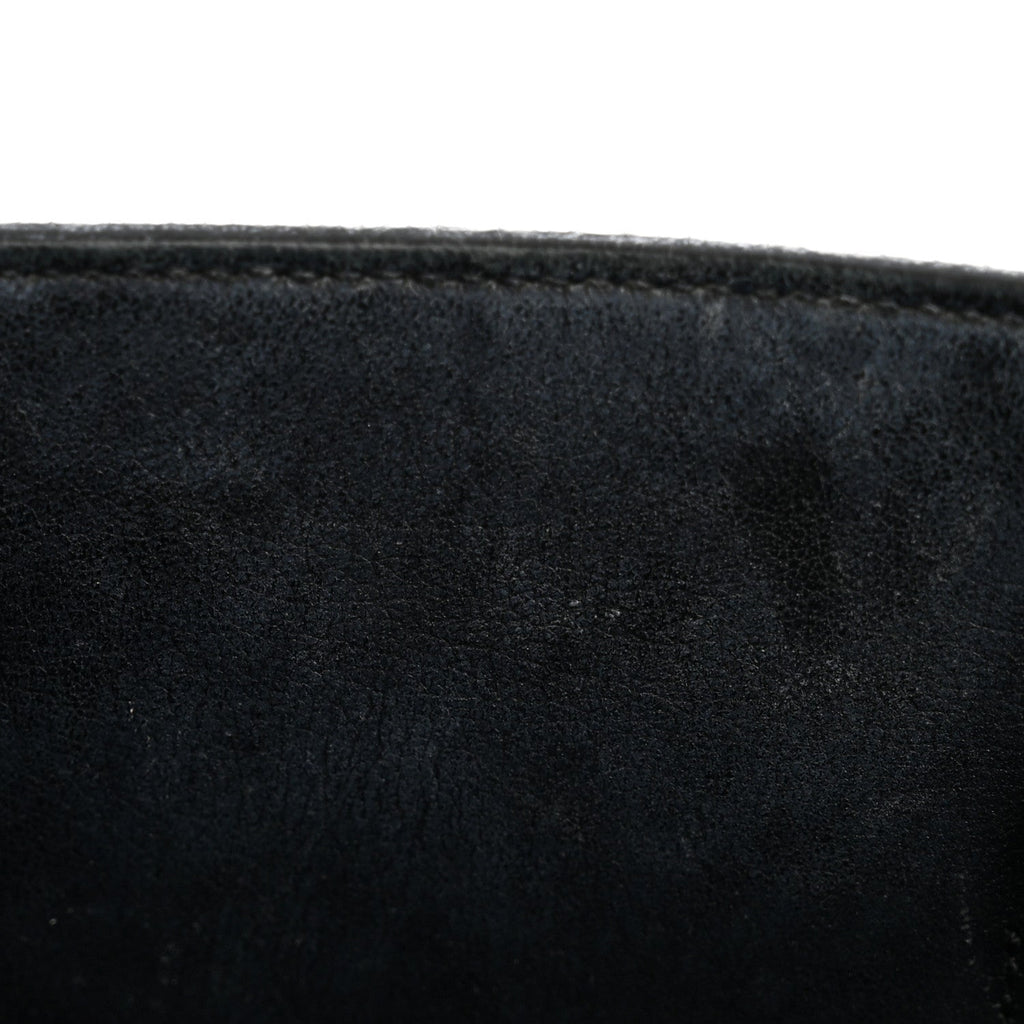 Grained Calfskin Baby Sac De Jour Black