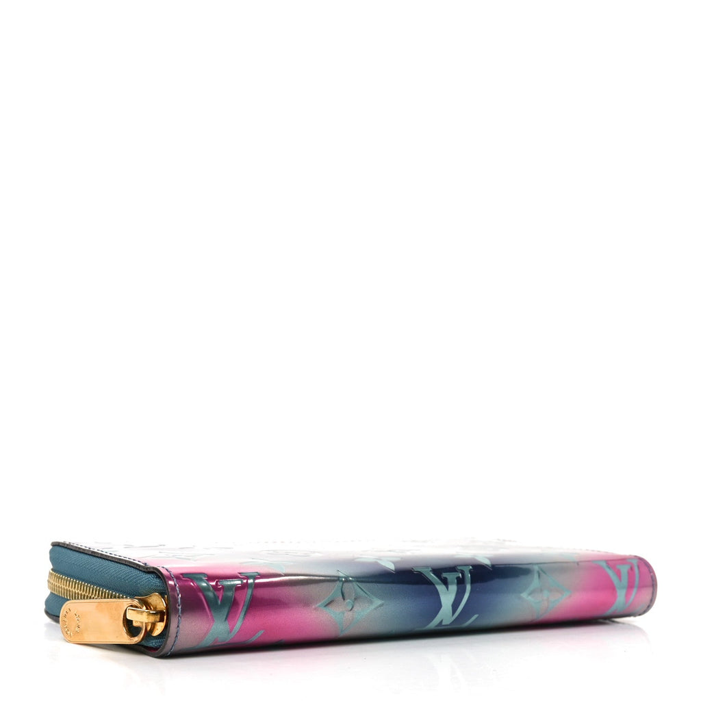 Metallic Vernis Degrade Zippy Wallet Blue Pink