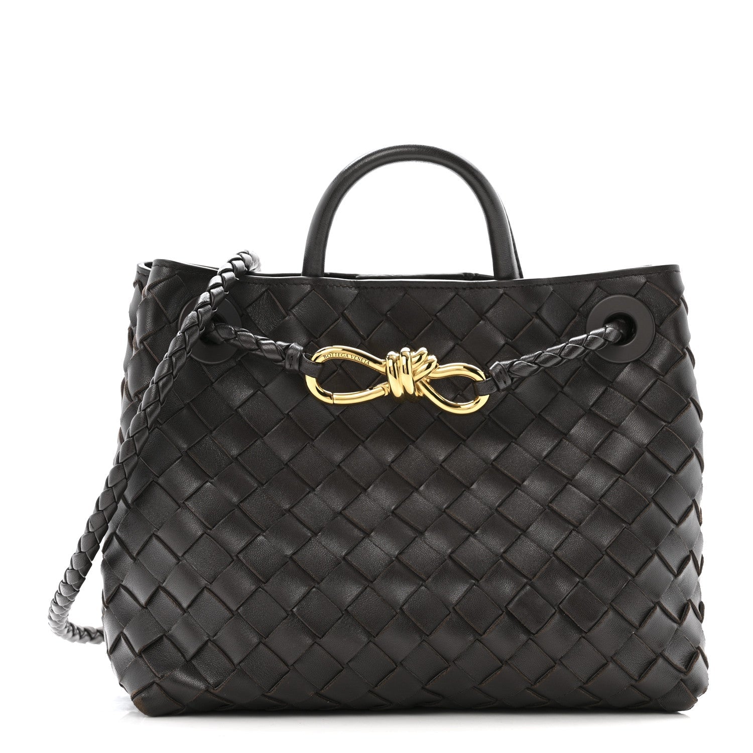 Nappa Intrecciato Small Andiamo Shoulder Bag Fondant