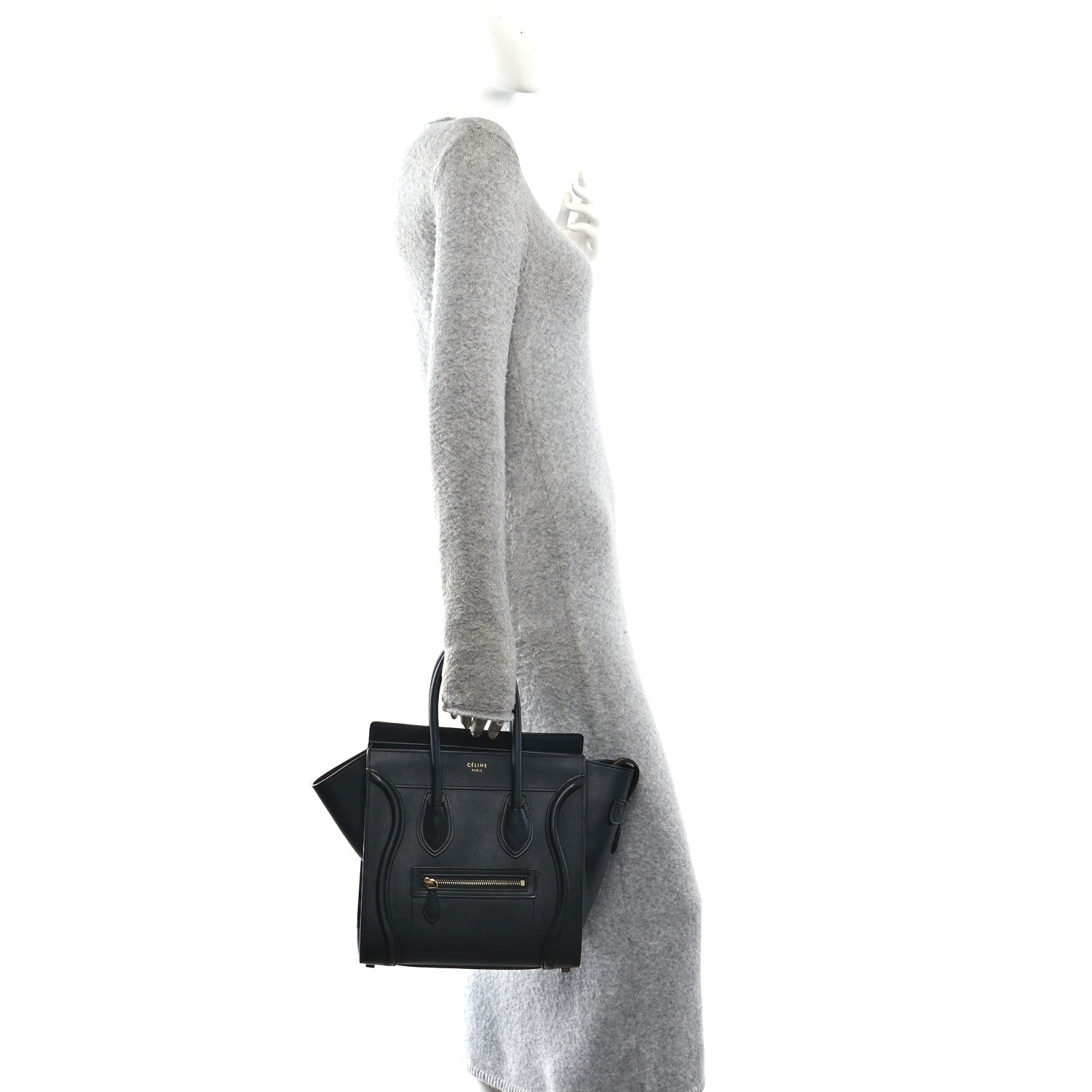 Smooth Calfskin Micro Luggage Black