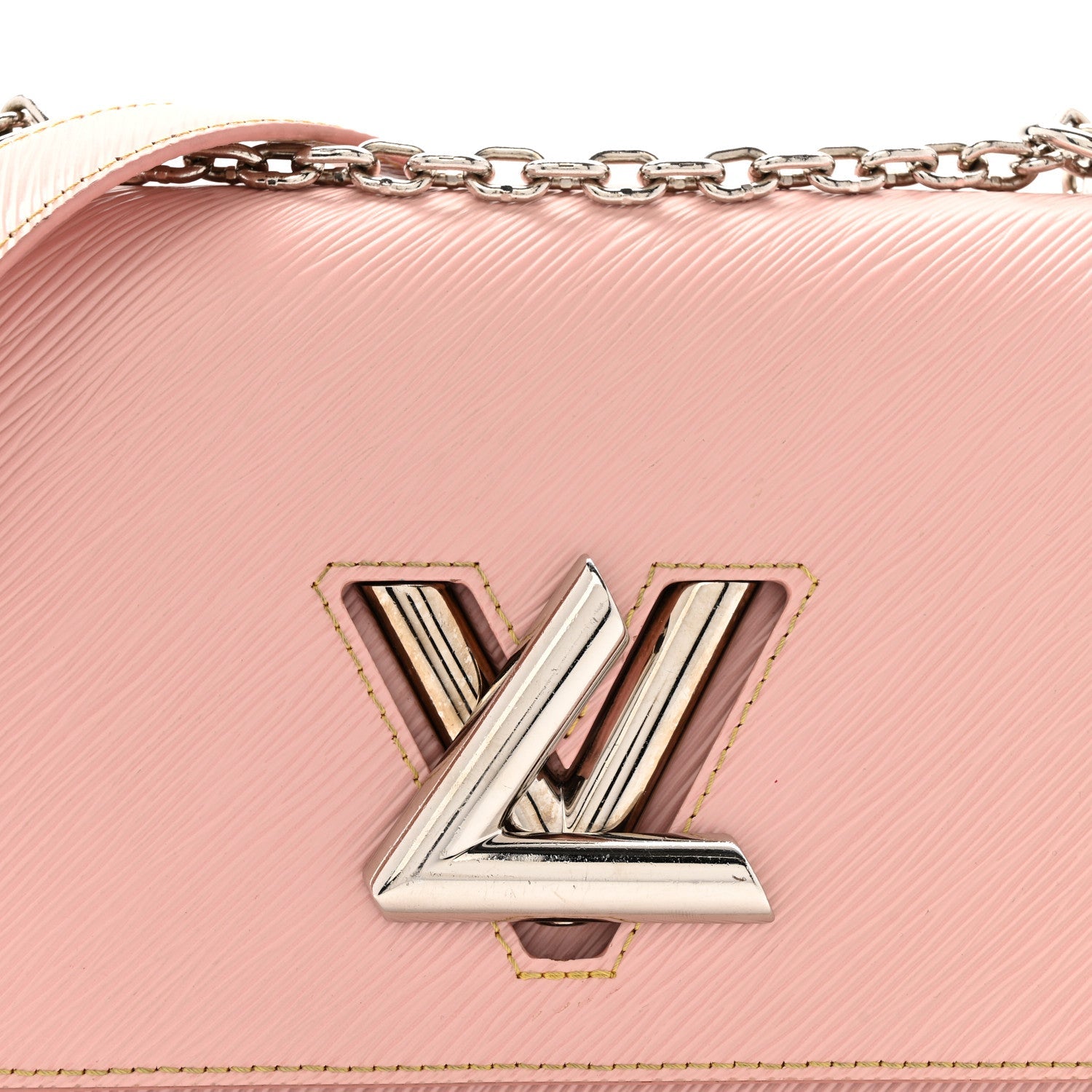 Epi Twist Shoulder Bag MM Rose Ballerine