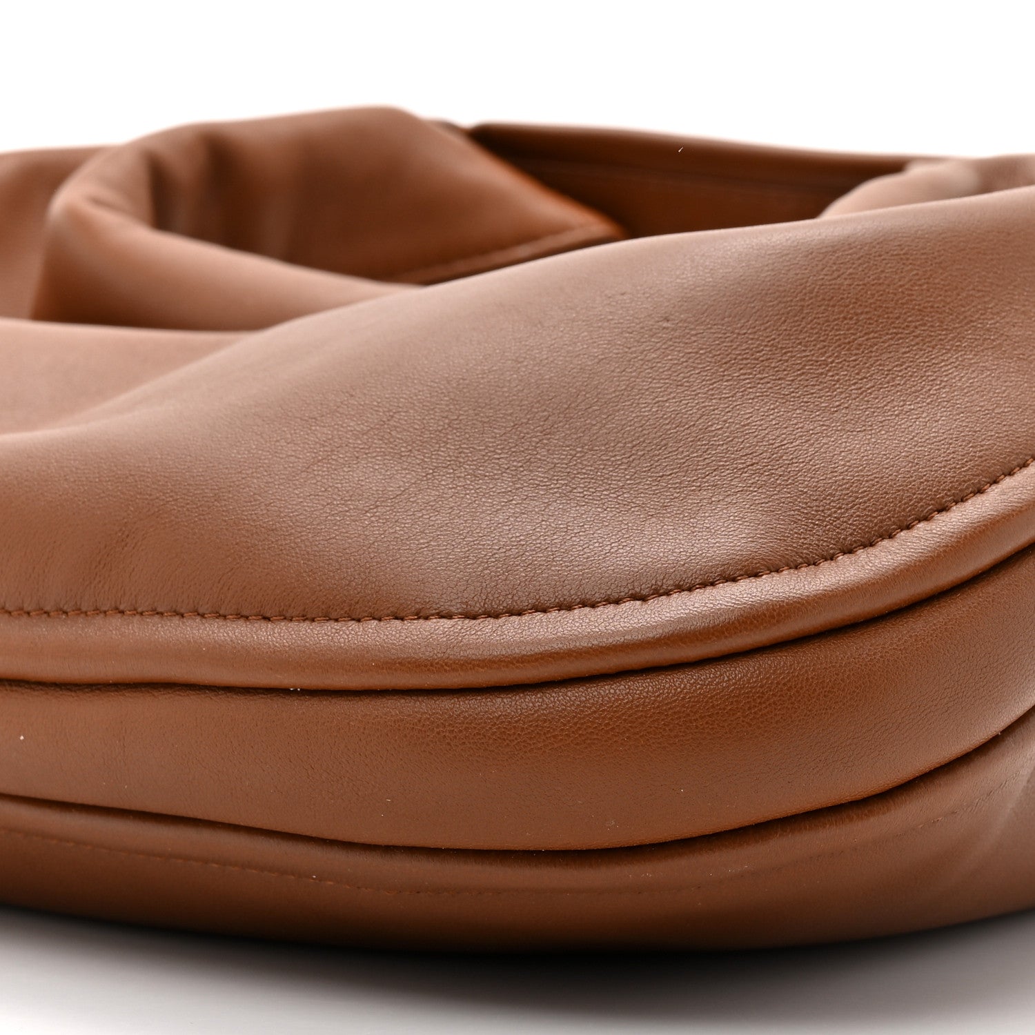 Calfskin Large Go-Hobo Bag Saddle Brown