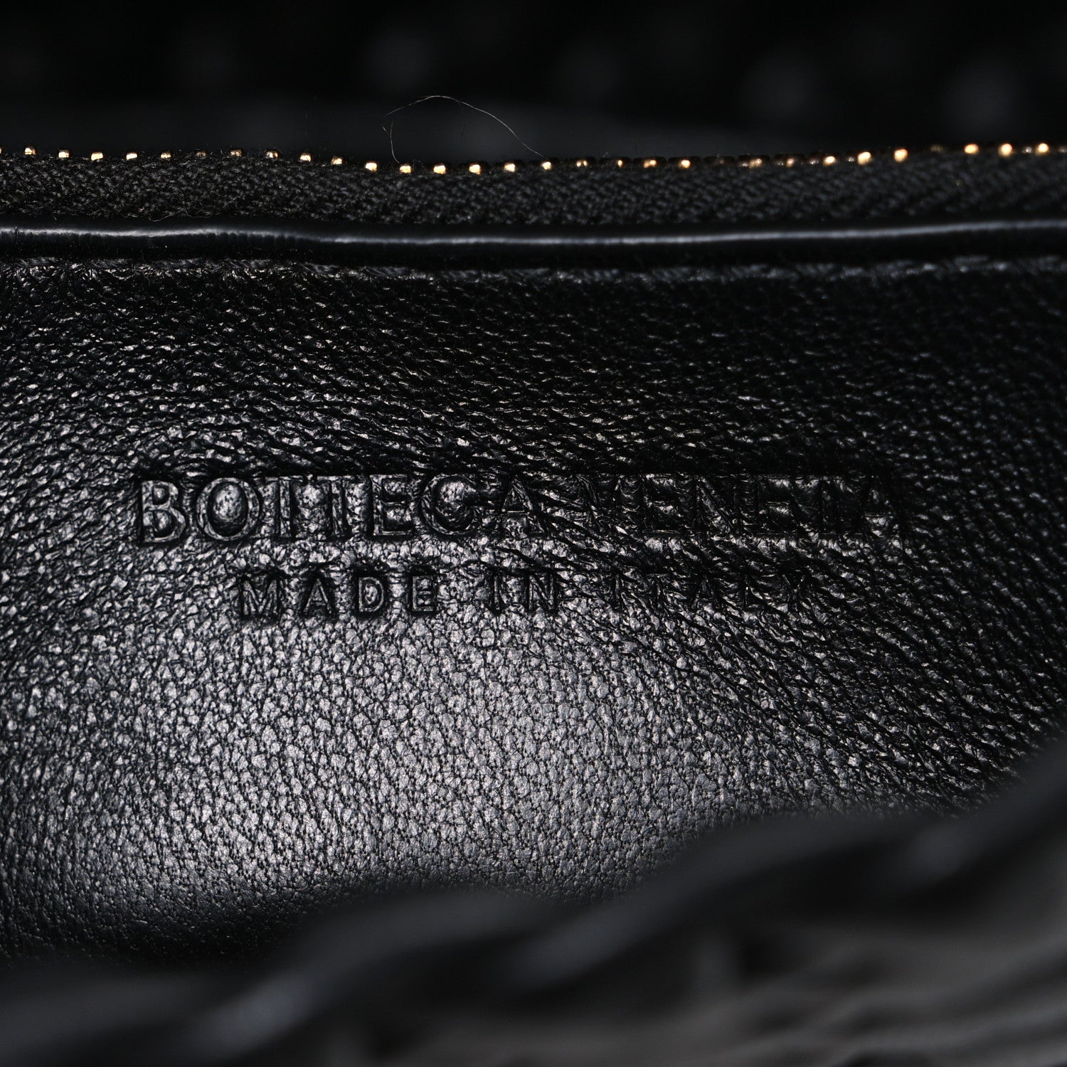 Nappa Intrecciato Small Cobble Shoulder Bag Black
