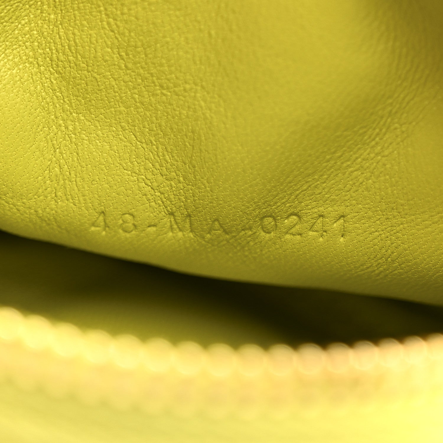 Lambskin Mini Cannage Round Caro Crossbody Pouch Lime