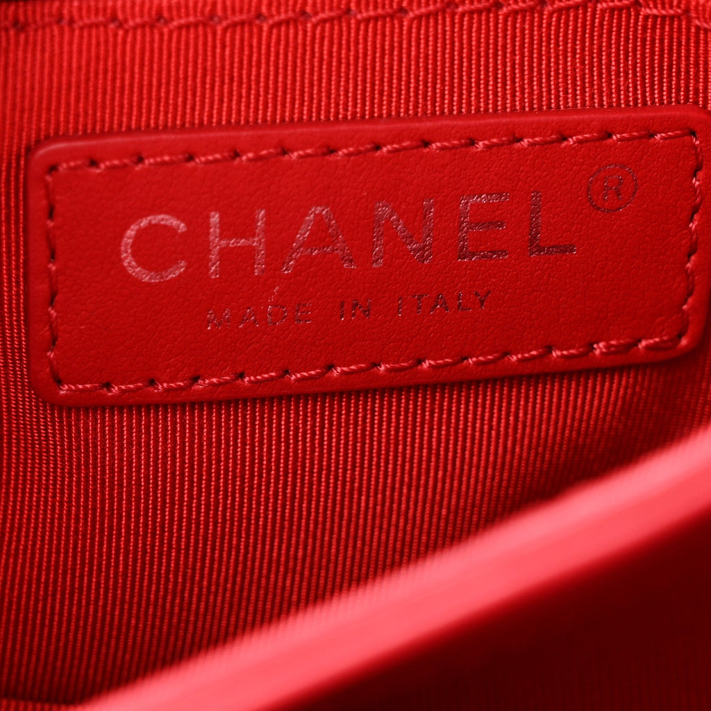 Calfskin Mini Tramezzo Flap Red