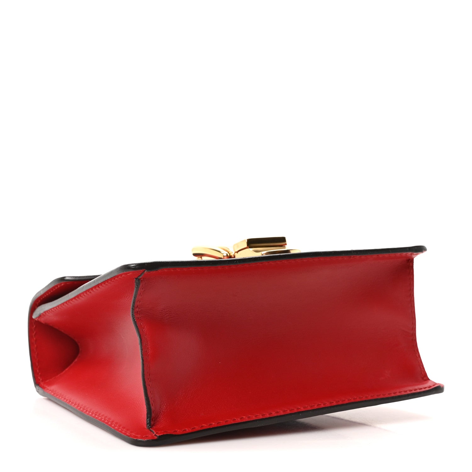 Calfskin Mini Sylvie Chain Shoulder Bag Hibiscus Red