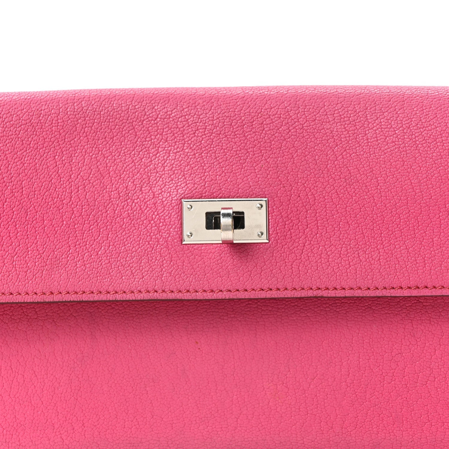 Chevre Mysore Kelly Longue Wallet Rose Shocking