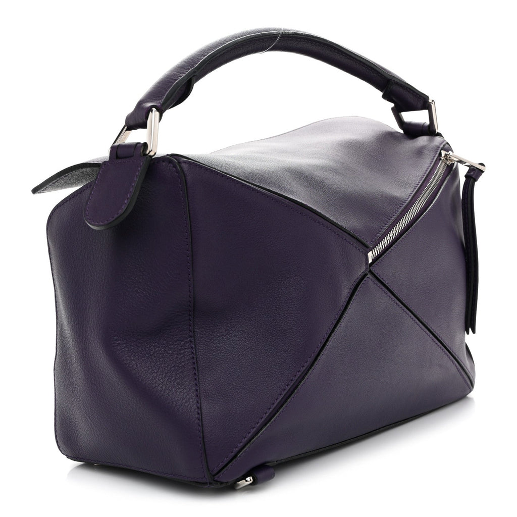 Calfskin Medium Puzzle Bag Purple
