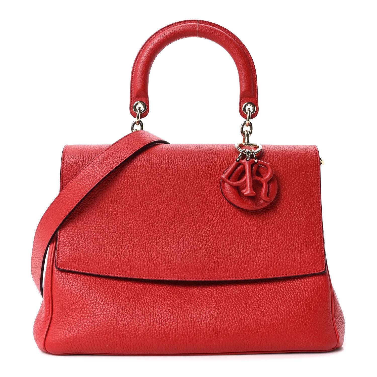 Bullcalf Medium Be Dior Flap Red Pink