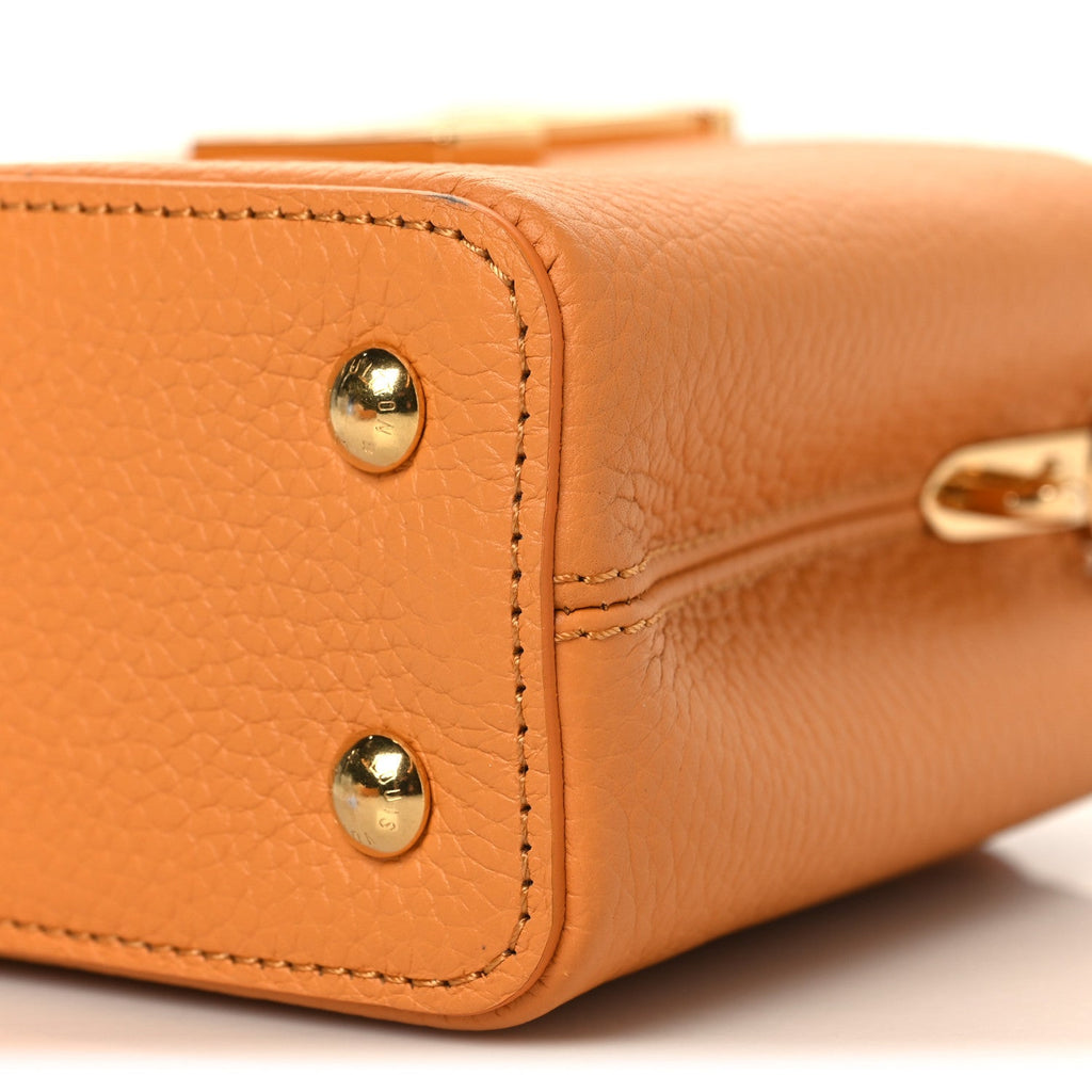 Taurillon Mini Capucines Safran Imperial