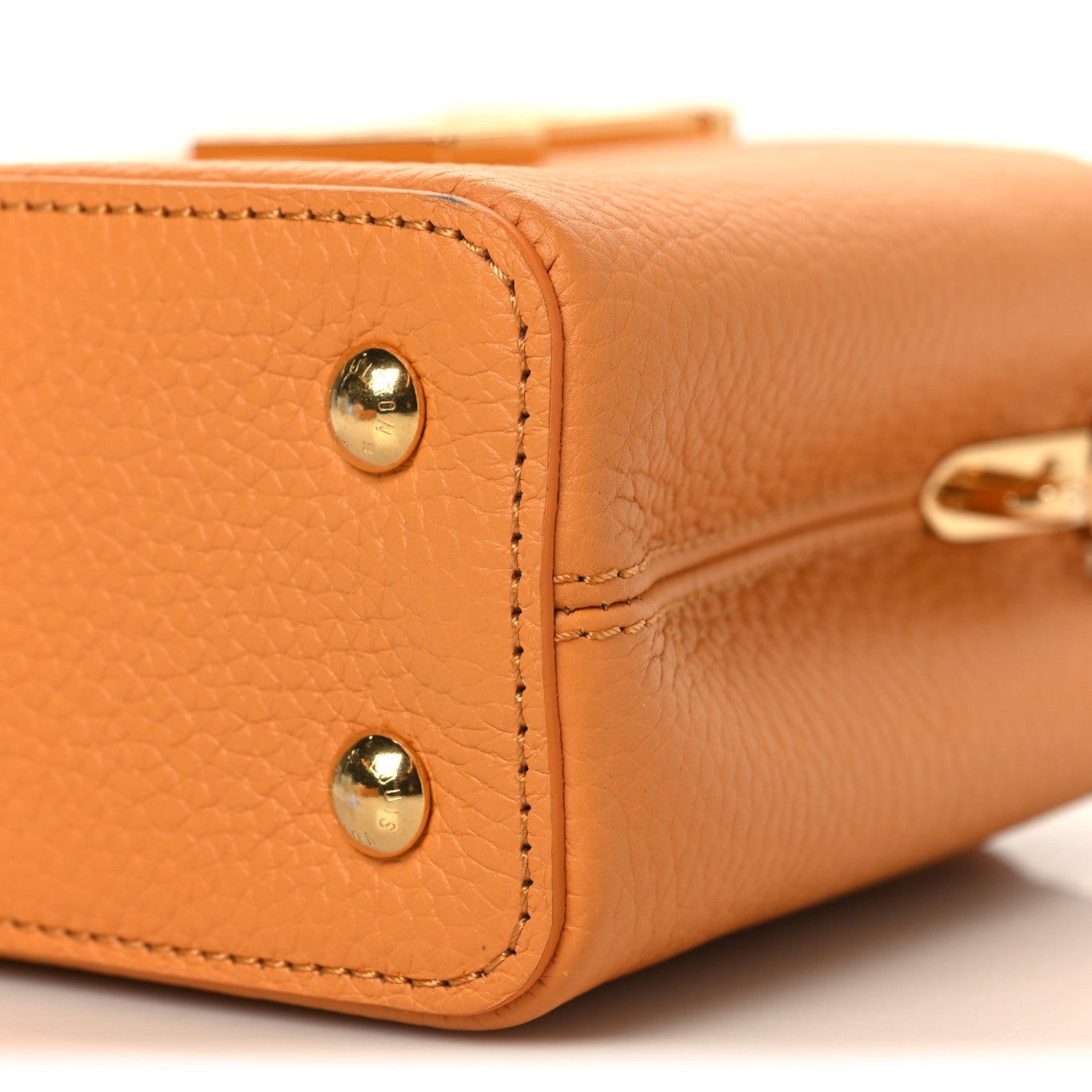 Taurillon Mini Capucines Safran Imperial