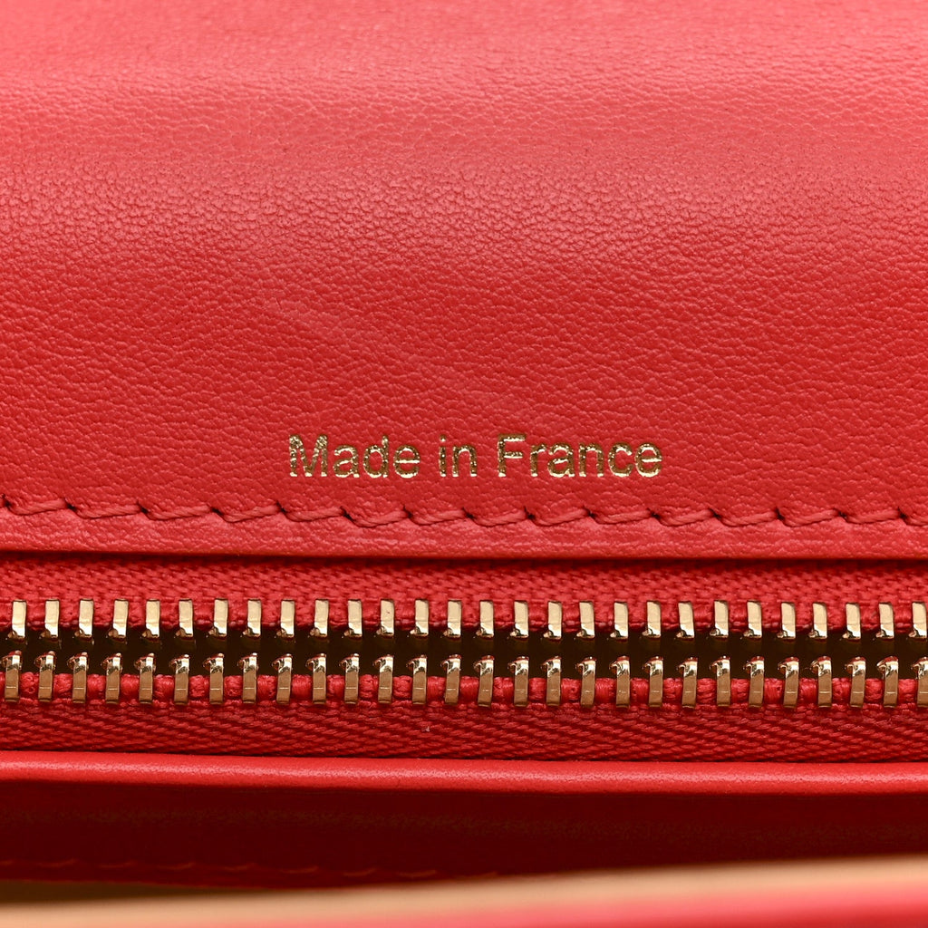 Calfskin MM Tempete Satchel Coral