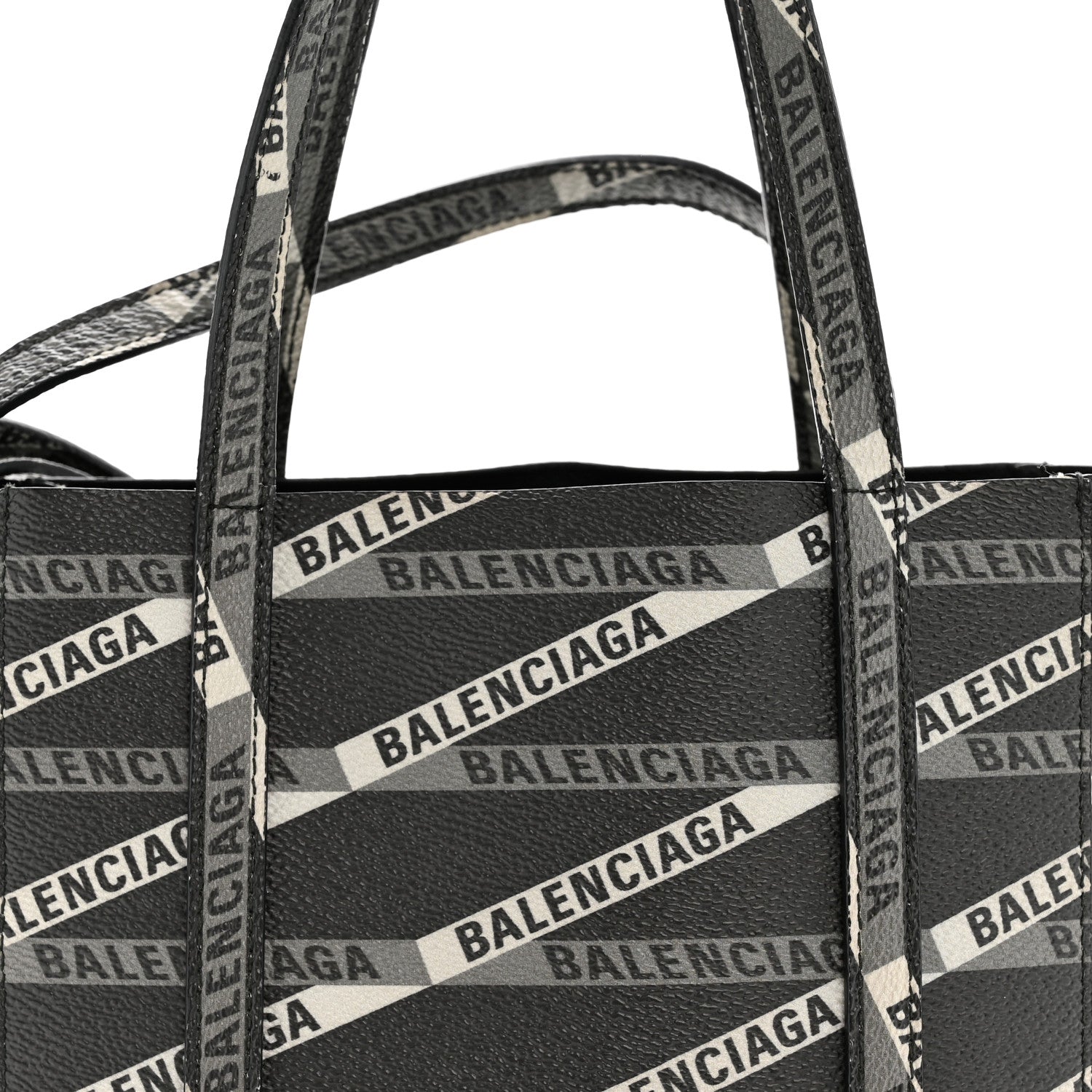 Coated Canvas Losange Monogram XXS Tote Black Grey