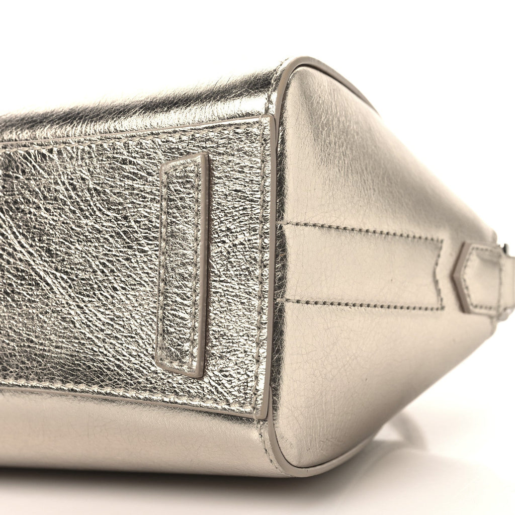 Laminated Lambskin Mini Antigona Gold