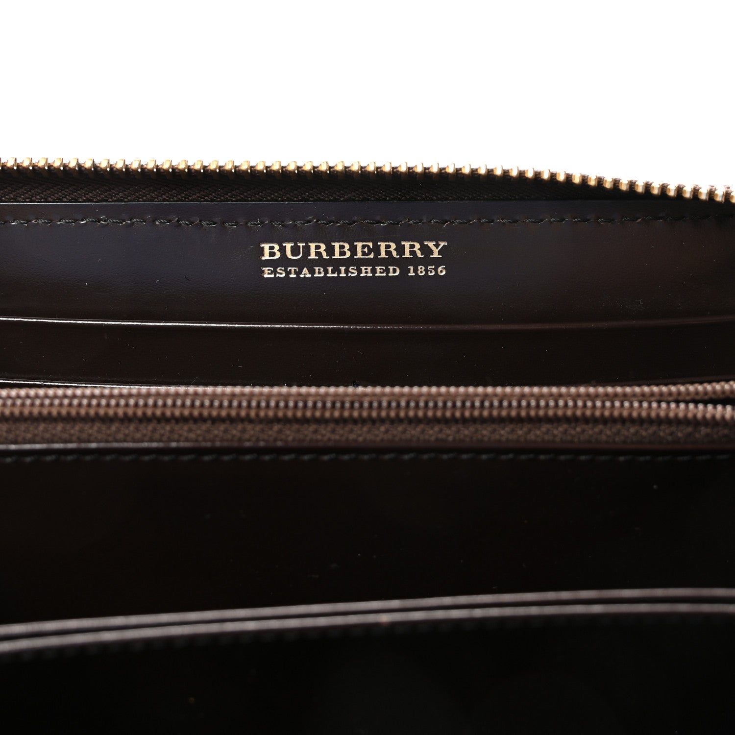 Haymarket Check Large Zip Around Wallet Brown