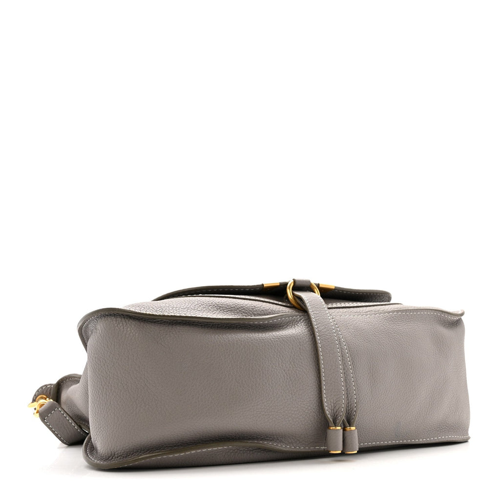 Calfskin Medium Marcie Satchel Cashmere Grey